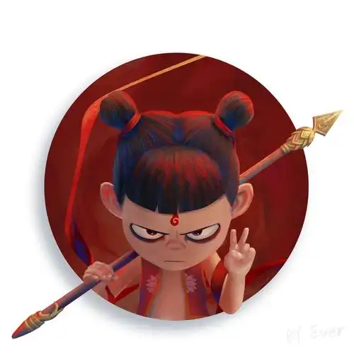 【配色练习】哪吒——我是小妖怪,逍遥又自在