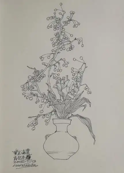 【名家网】罗小安|线的描述