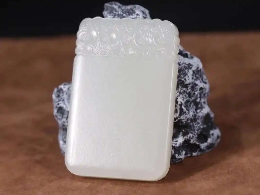 和田玉籽料平安无事牌