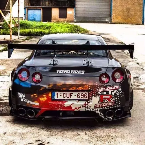 日产gtr车身彩绘改装 战斗力十足-搜狐