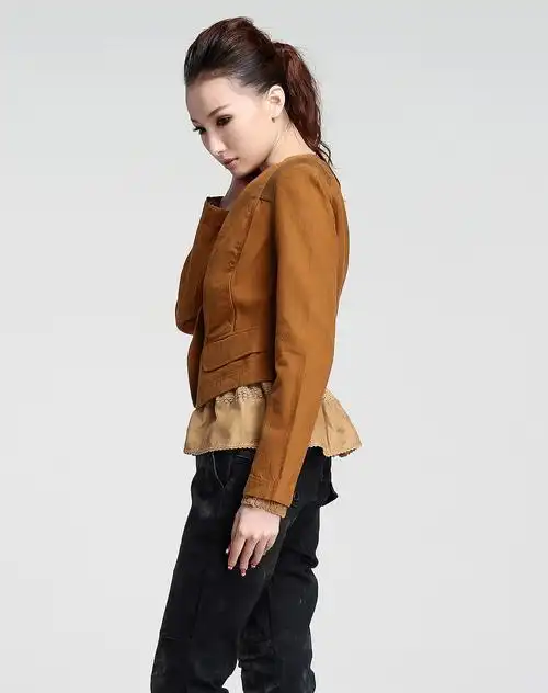 土黄色休闲百搭长袖外套