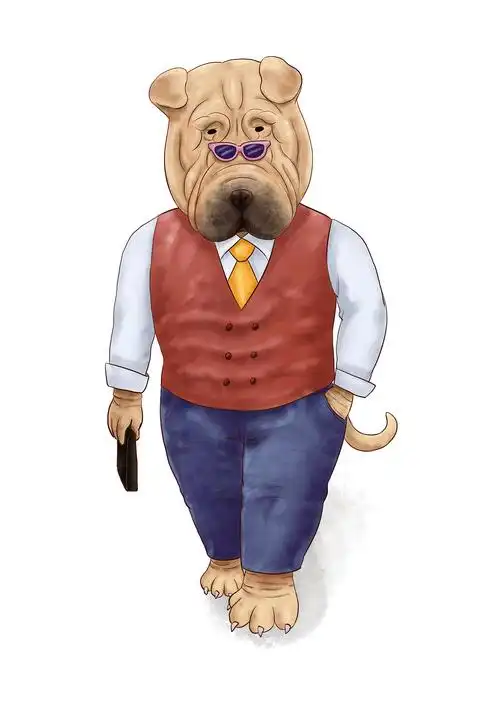 一组拟人动物人设