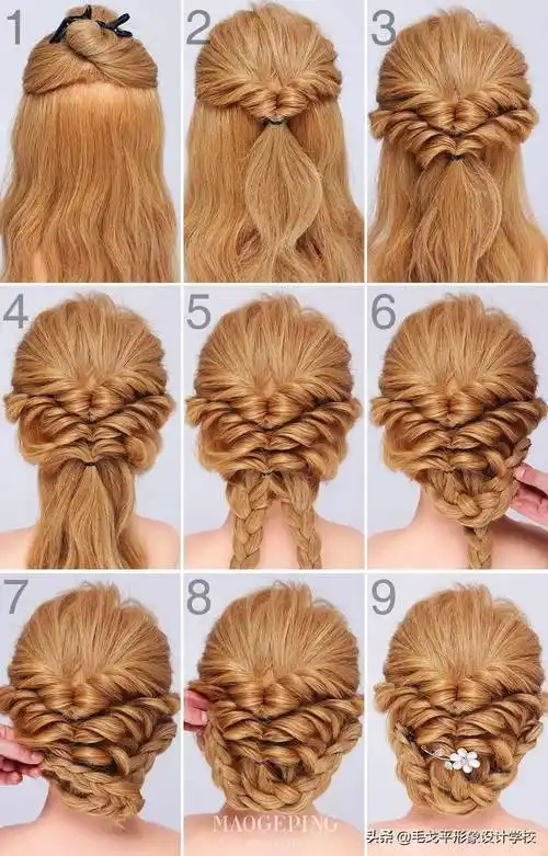 新娘化妆盘头(超实用新娘盘发造型图解教程)