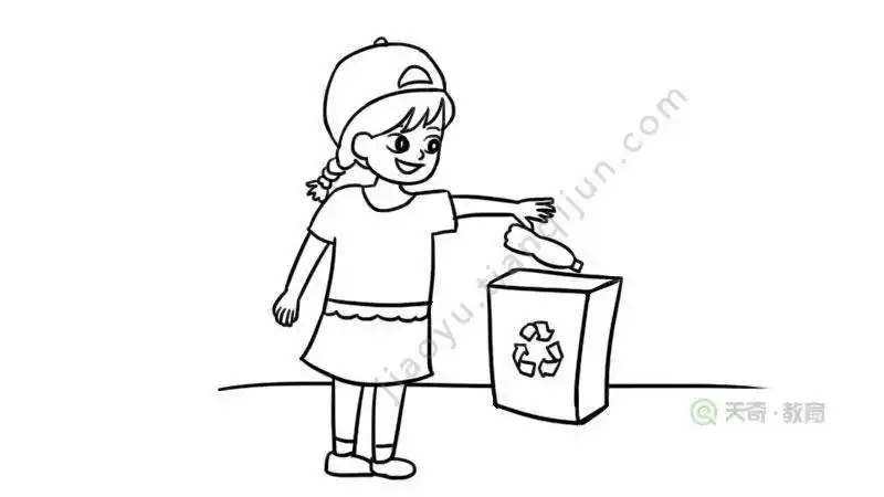 环保简笔画 环保简笔画图片大全