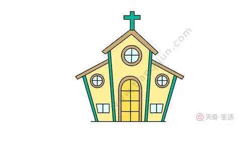 教堂简笔画如何画 教堂简笔画的画法