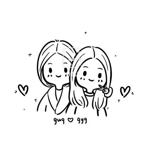 给闺蜜生日的简笔画集