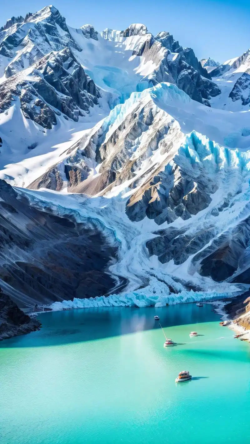 纯净白色冰川壁纸9015