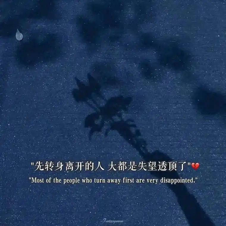 先转身离开的人,大都是失望透顶了#壁纸#伤感文案配图  - 抖音