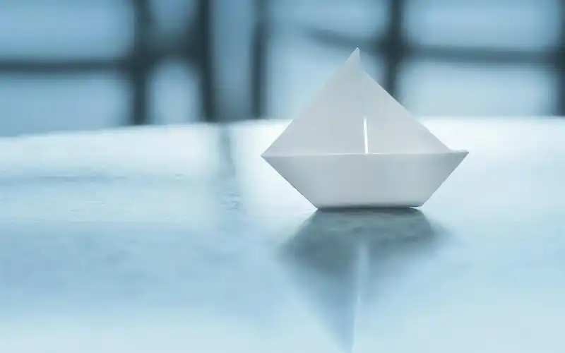 纸船,折纸,眩光 壁纸