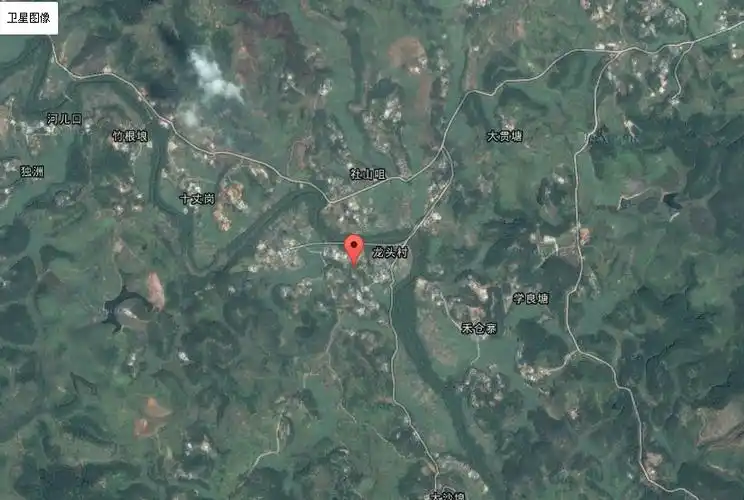 广西藤县金鸡镇龙头村卫星地图