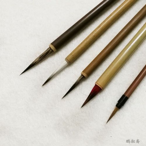 工笔画勾线笔毛笔套装国画白描鼠须花枝长锋狼毫勾线笔