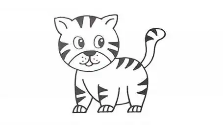 如何画老虎的简笔画,喜欢画画的小朋友们看过来,今天教你画老虎