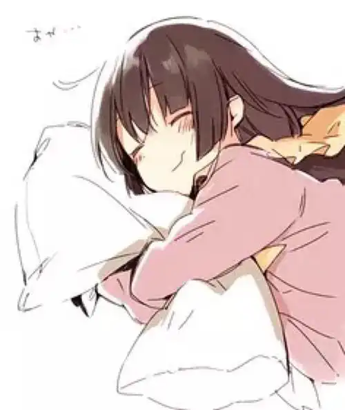 困了睡觉觉二次元唯美温馨卡哇伊卡通动漫图片