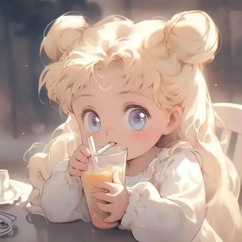 可爱头像:爱喝奶茶的小可爱,太萌啦
