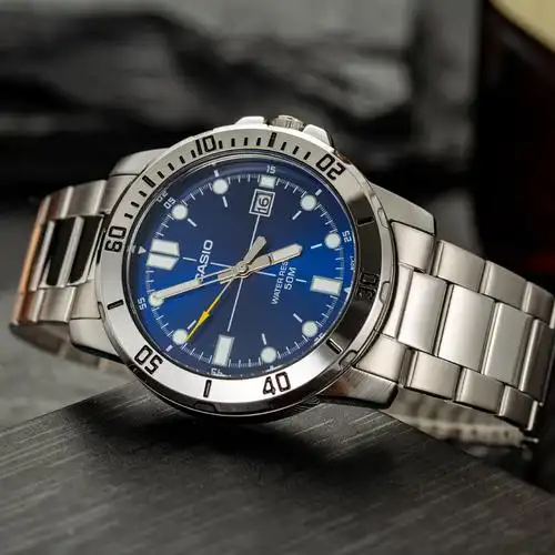 卡西欧casio男表潮流运动防水夜光石英学生指针式手表mrw-200hd-1日韩