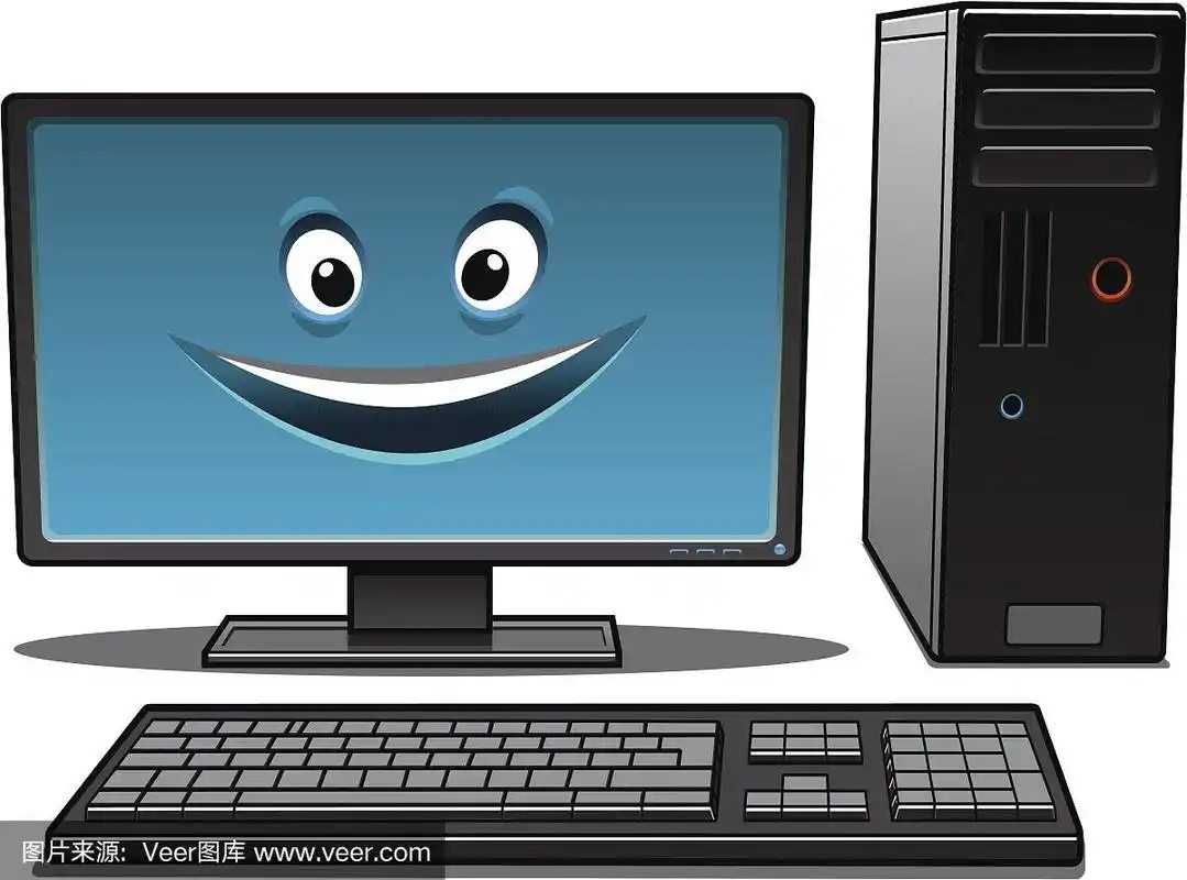 快乐卡通台式电脑