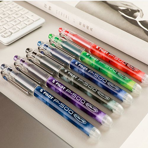 日本pilot百乐p500中性笔学生学霸刷题笔高考黑色中性笔