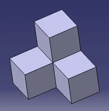 用四个小正方体搭一个从侧面上面正面观察看到的图形都相同的物体