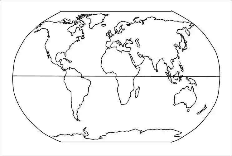 10张世界分洲空白线描地图(可填充打印)众所周知地理公开课是要有亮点