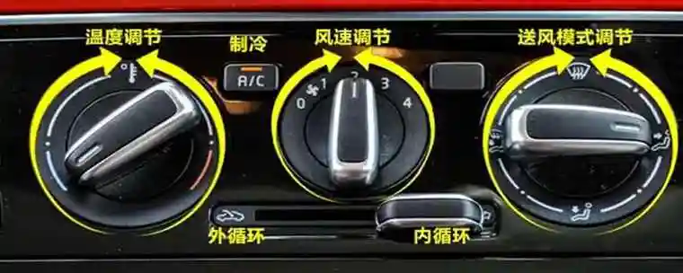 汽车暖风开关标志_车主指南