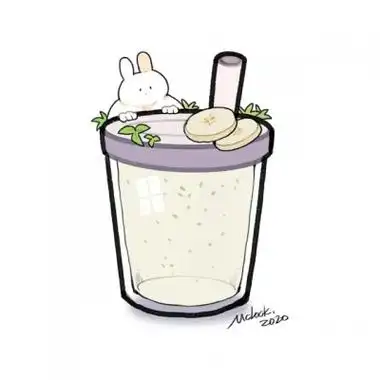 高清可爱的卡通奶茶头像图片