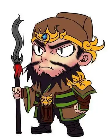 张飞关羽的卡通简笔画 简笔画图片大全-普车都