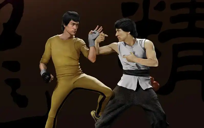 个人独立动画《梦回精武》成龙vs李小龙 3d超燃隔空对战