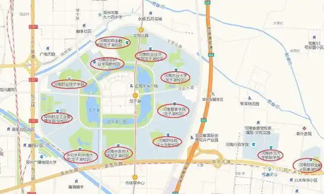 来郑州读大学这里最美15所大学围着一个湖