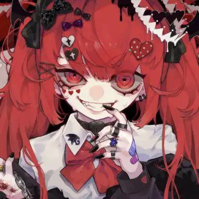 女生超酷动漫头像暗黑系图片