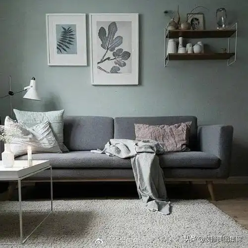 莫兰迪少女色系-灰绿色,温柔小清新风格 676767