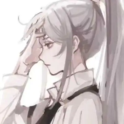 手绘 漫画 女生头像 侧脸