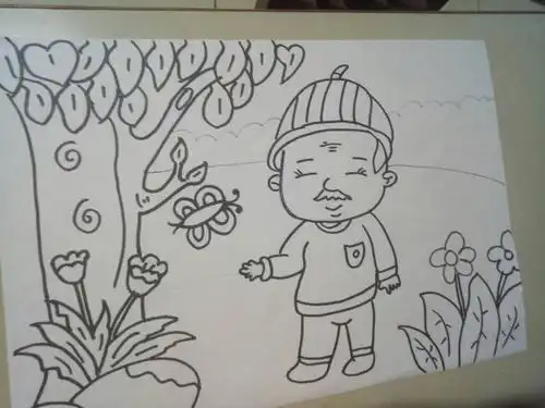 简笔画涂色的美篇