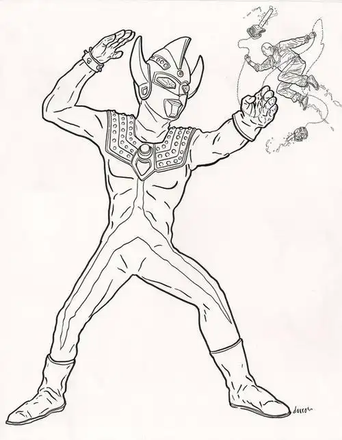 哥斯拉,填色,填色图片,填色游戏,奥特之父,奥特战士,奥特曼,奥特曼简