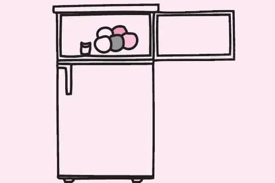 电冰箱简笔画图片