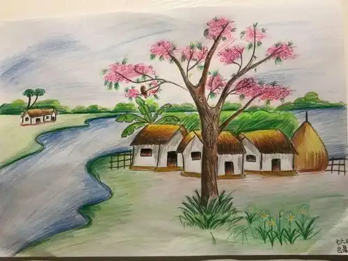 郑州市第八十二中学的孩子们纷纷拿起手中的画笔,表现心中最美的春天!