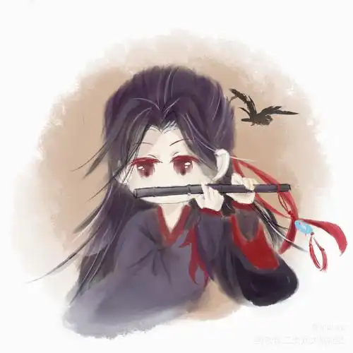 老祖_魔道祖师忘羡魏无羡q版绘画作品