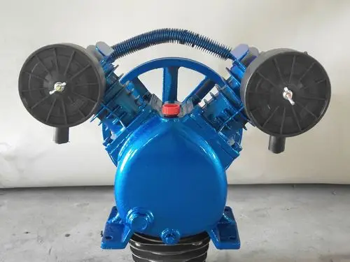 空压机泵头压缩机机头汽修木工气泵总成双缸两杠缸高压缸头配件