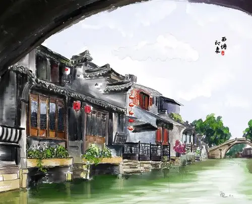 西塘水彩