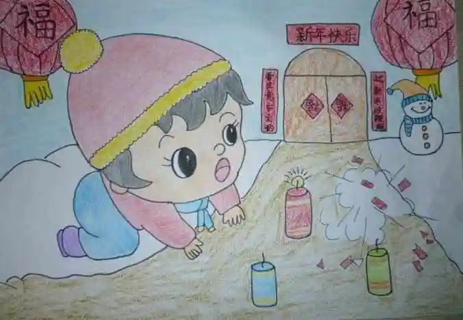 儿童简笔画年画