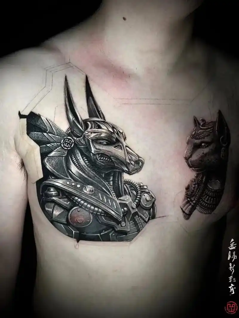 岳阳新刺客使用岳笔作品.#tattoo #传统纹身 #刺青 - 抖音