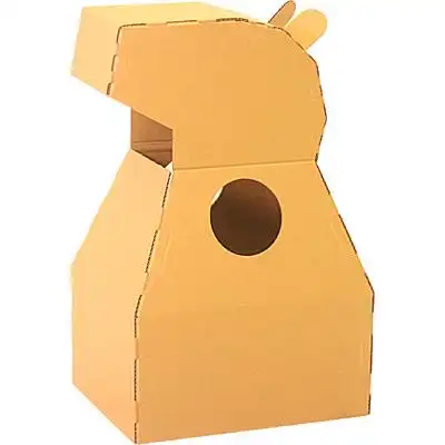 纸箱恐龙可穿模型幼儿园儿童手工制作diy玩具纸壳纸板抖音同款小猪