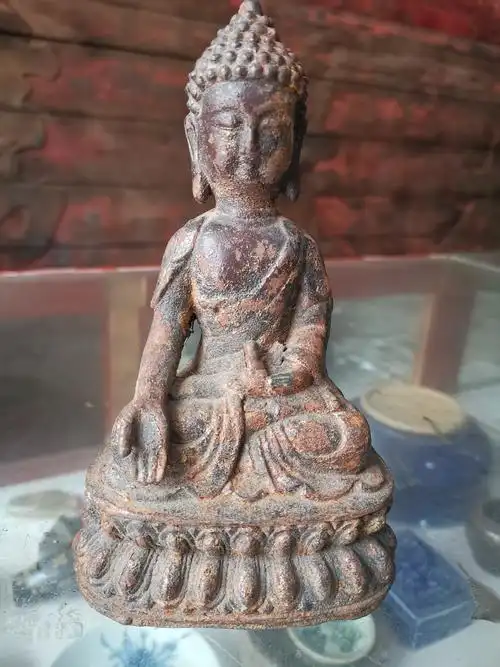 清代铁质佛造像 - 佛像铜器杂件 - 古泉社区