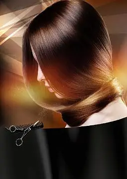 质感金色大气美发沙龙海报背景素材