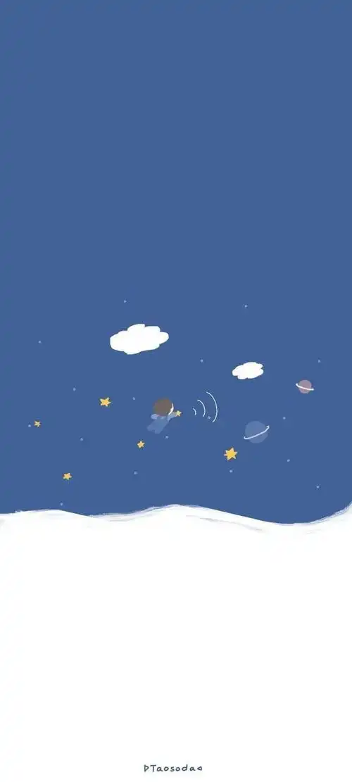 壁纸|深蓝色的情书