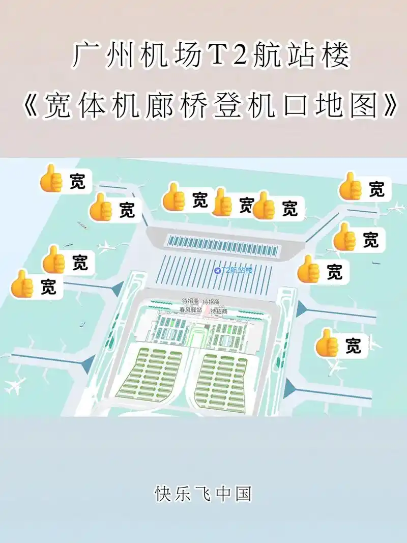 广州t2航站楼「宽体廊桥」登机口.常到广州t2坐飞机,这个问 - 抖音