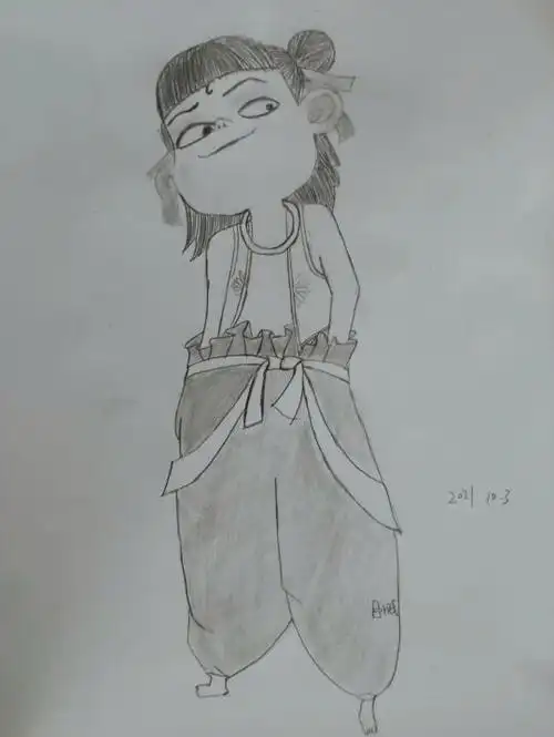 铅笔画哪吒_小红书