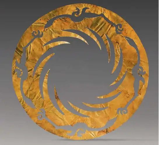 太阳神鸟金箔——"金乌负日"的生动再现