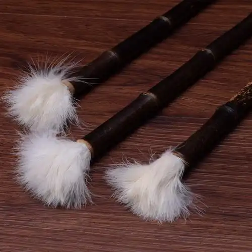 文房四宝 天然竹节鸡毛笔 书法国画练习 美术书画用品直销