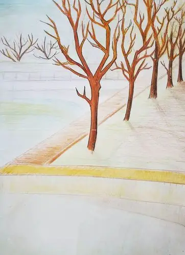 美术| 美丽校园:eshttc北校区初二学生风景创作展_绘画