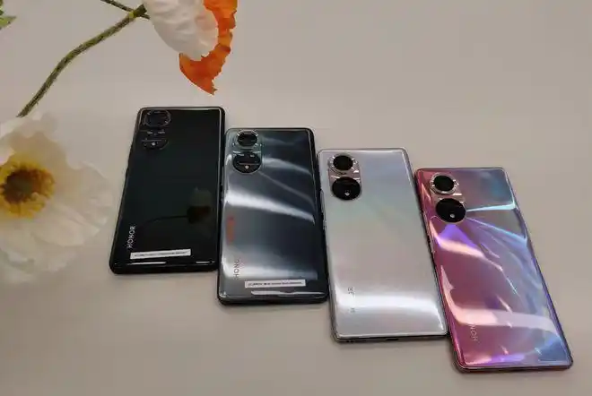 荣耀50系列外观曝光全新配色曲面屏可还行